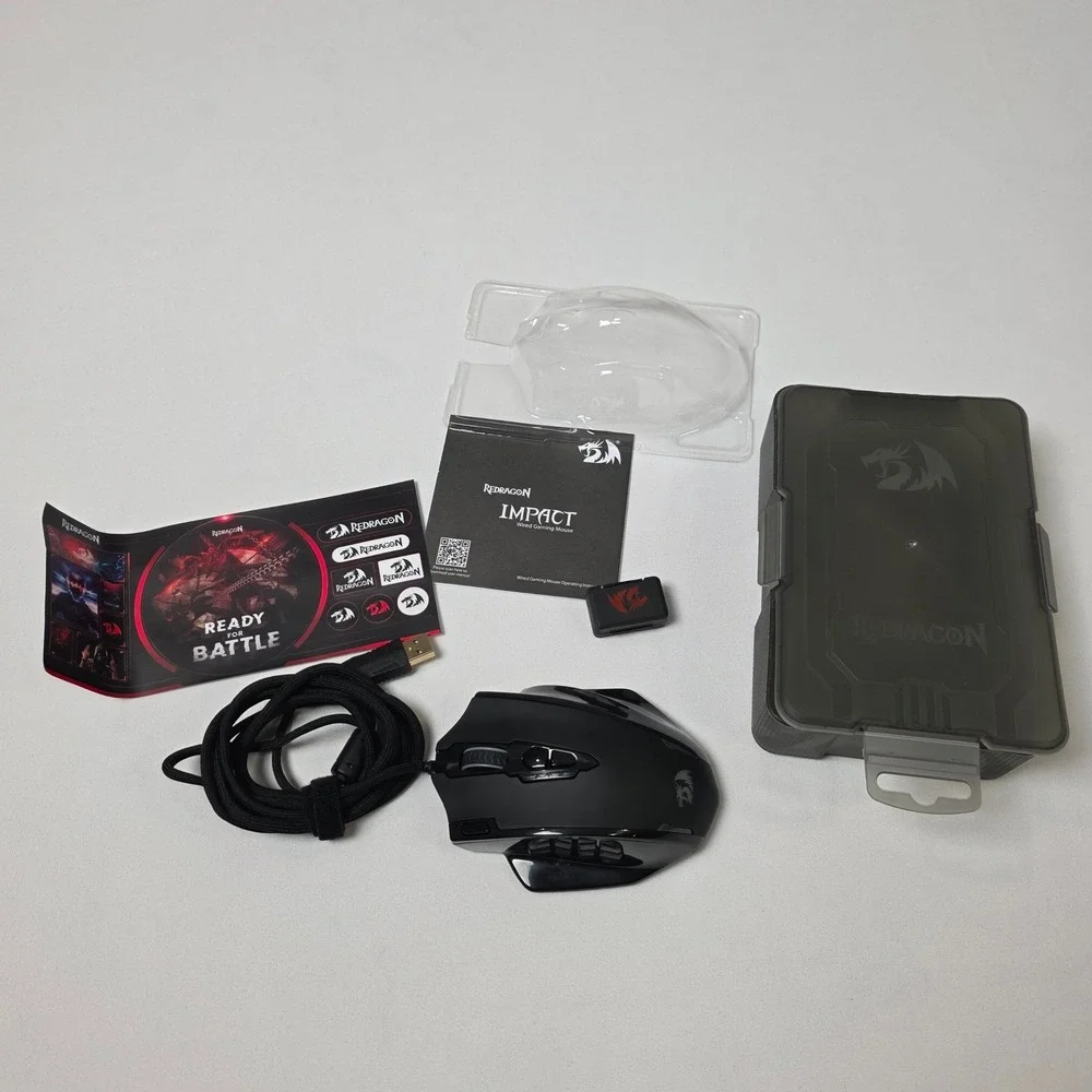 Redragon Impact Gaming‎ Mouse M908 Wired 12400 DPI 18 Programmable Buttons